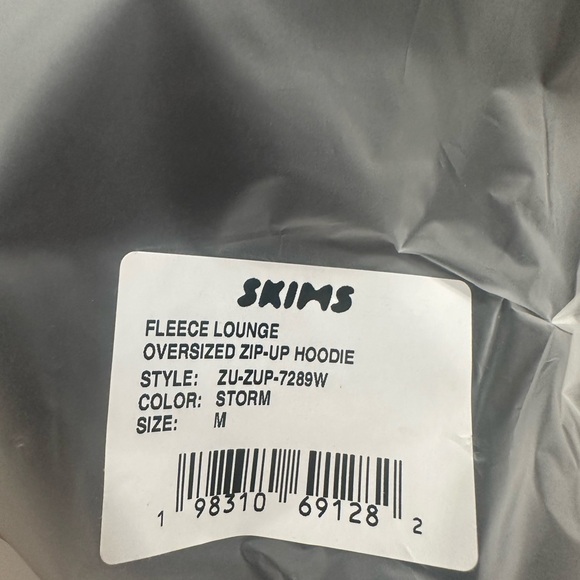 Skims Oversized Zip-Up Hoodie. NWT - Picture 6 of 7